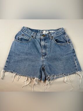 Liz Claiborne Classic Fit Shorts Cutoff Frayed Denim Jean Raw Hem